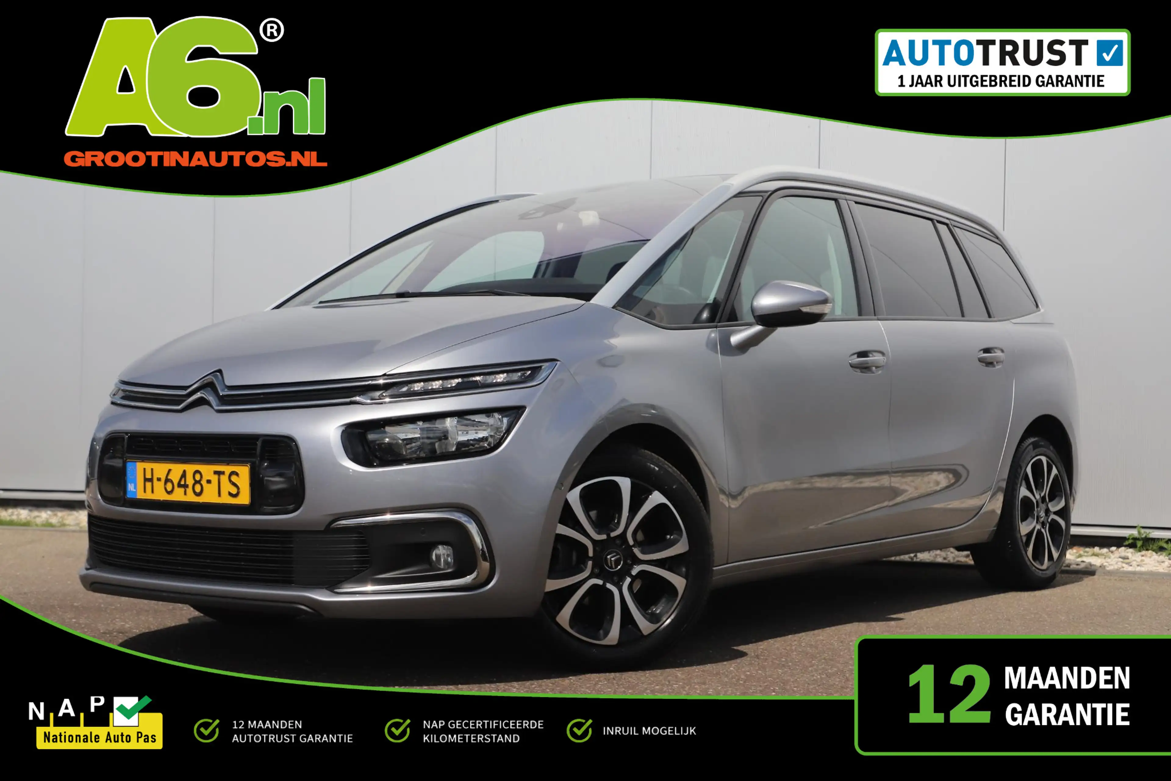 Citroen Grand C4 SpaceTourer 1.2 PureTech Business 7p 7 Persoons Navigatie Acht