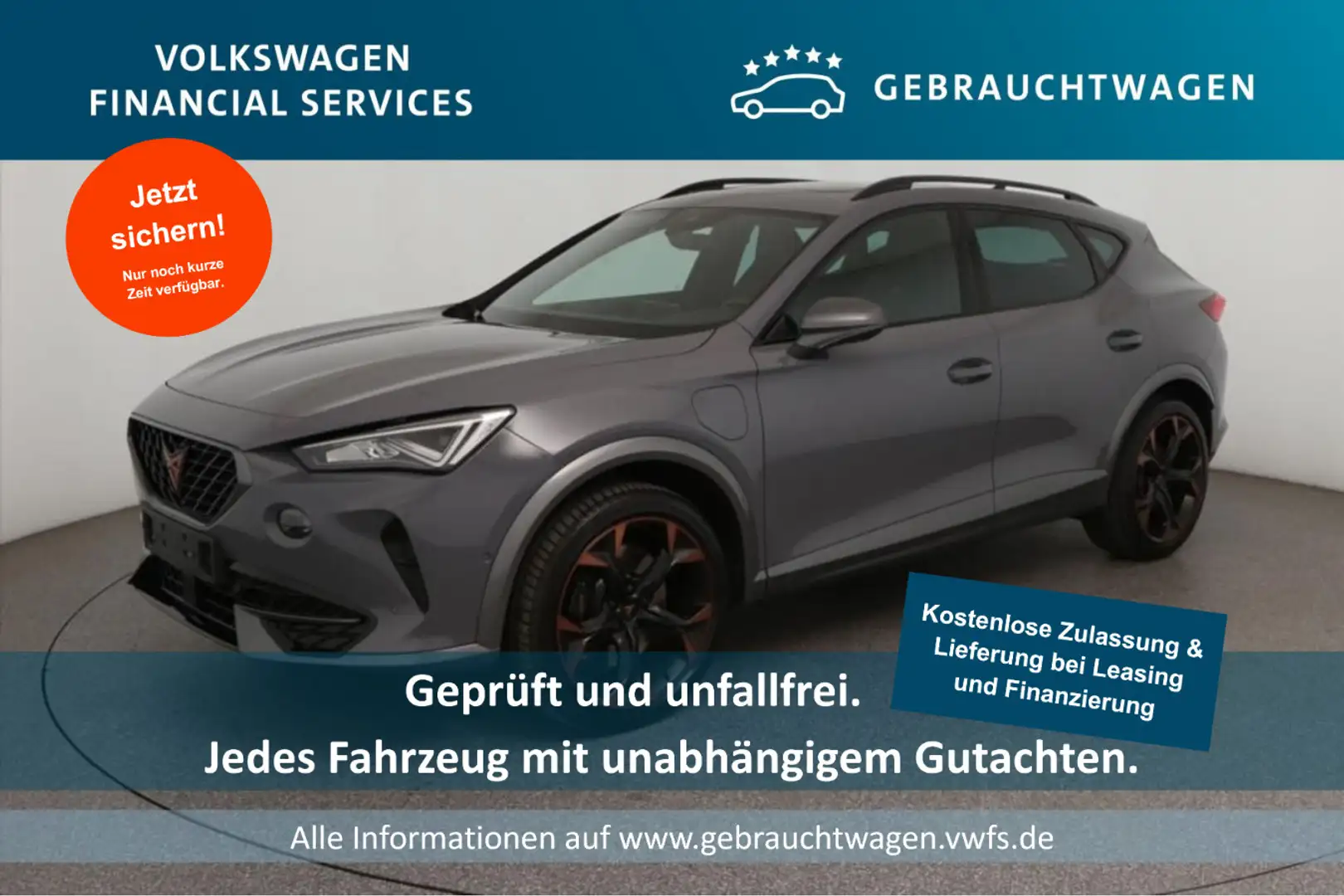 CUPRA Formentor VZ 1.4 e-Hybrid DSG Pano*RFK*PDC*Tempo Grijs - 1