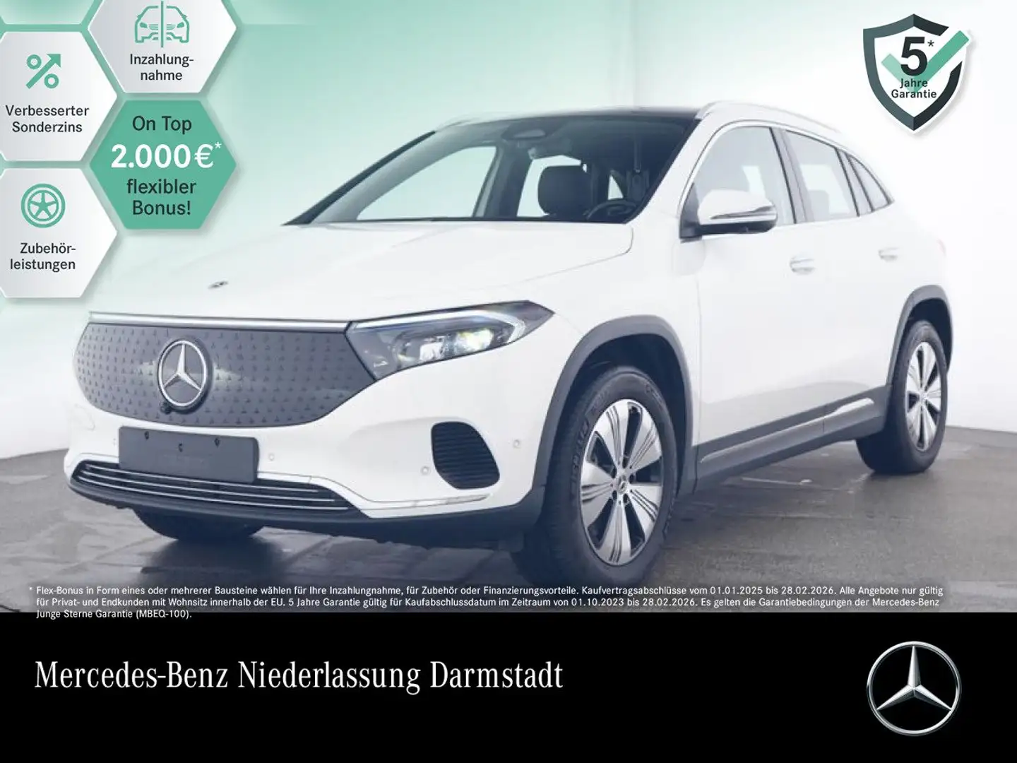 Mercedes-Benz EQA 350 4M PROG+PLUS-PAKET+PANO+360+MEMORY+KEYLESS Blanc - 1