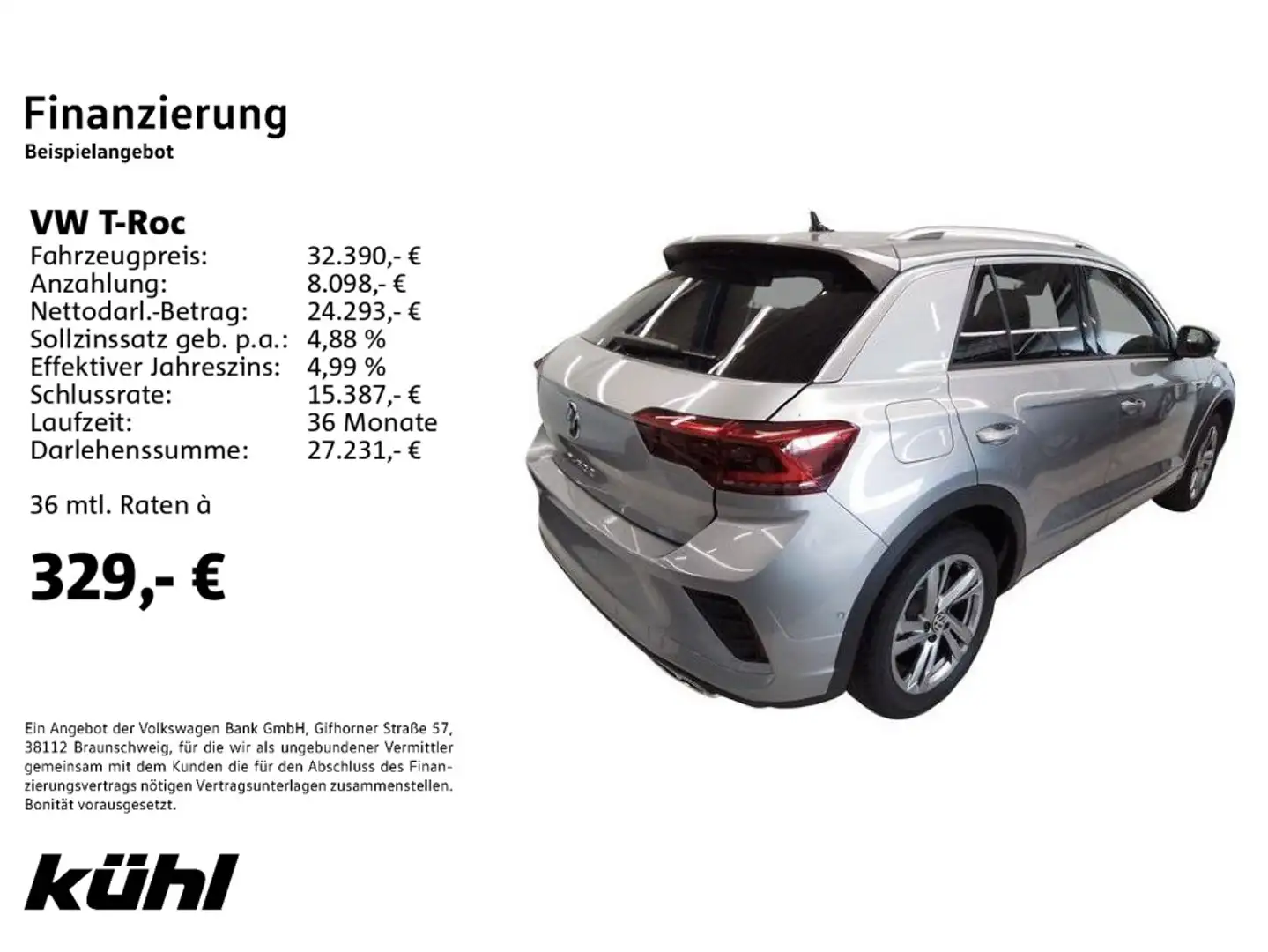 Volkswagen T-Roc 1.5 TSI R-Line Plateado - 2