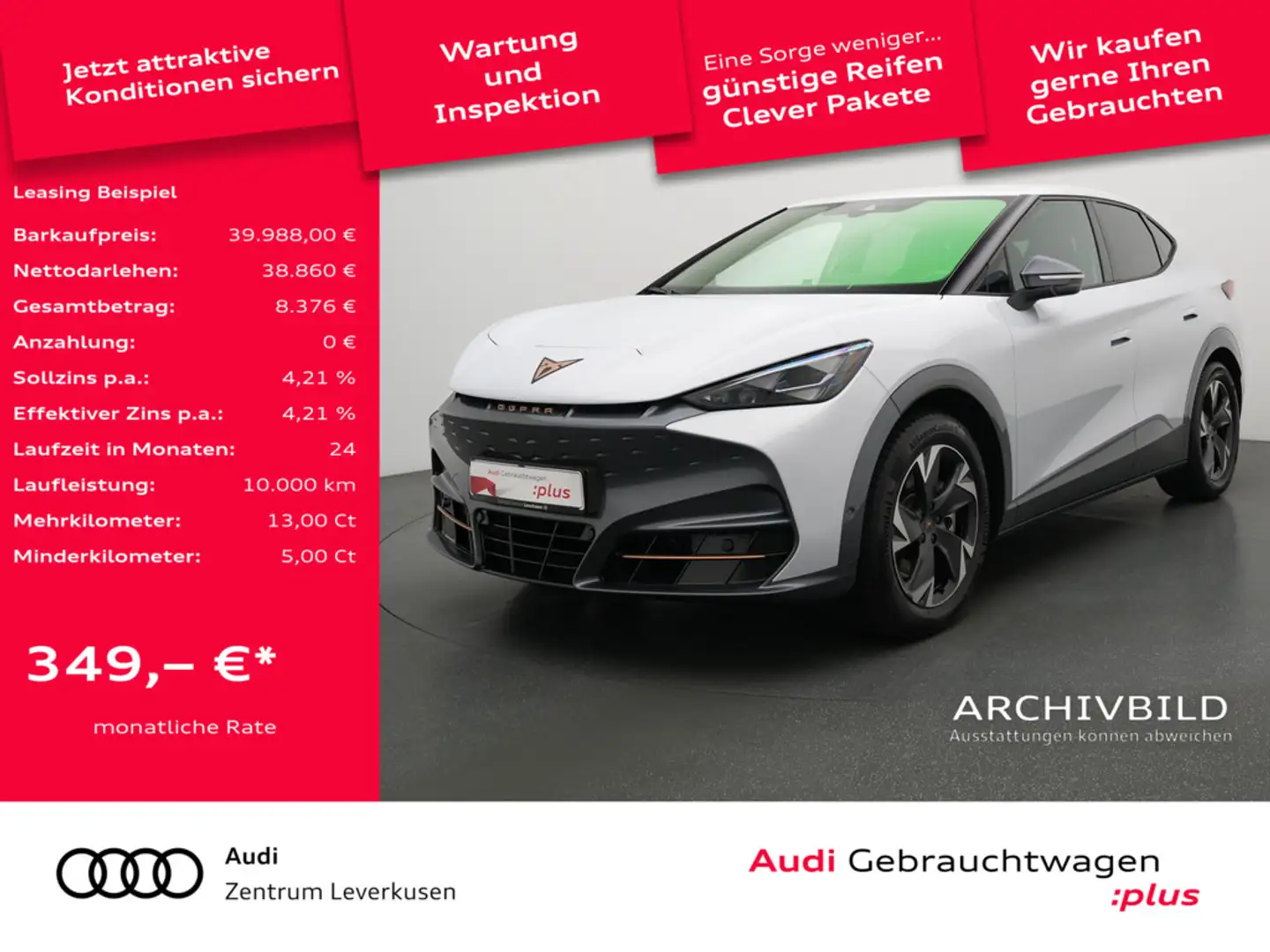 CUPRA Tavascan Endurance NAVI VIRT ACC CARPLAY LEDE Silber - 1