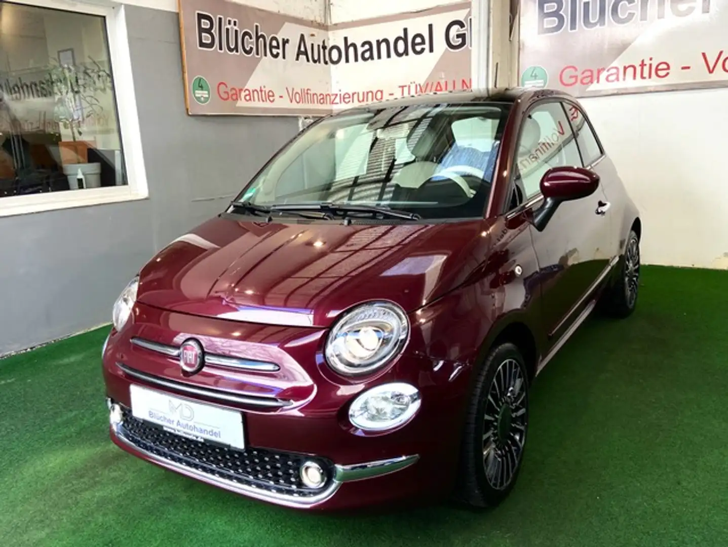 Fiat 500 Lounge Sonderedition Panoramadach LED AHK Navi Blu Violett - 1