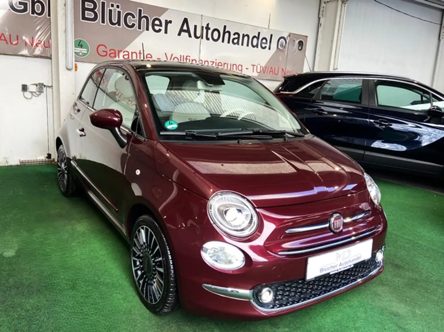 Fiat 500 Lounge Sonderedition Panoramadach LED AHK Navi Blu Violett - 2