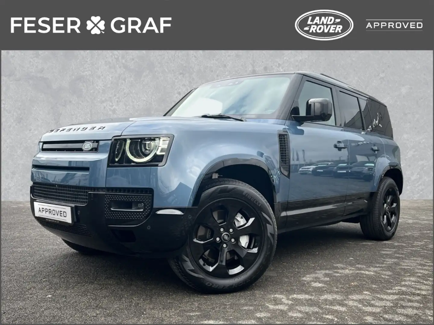 Land Rover Defender 110 X-Dynamic HSE D300 Standhz Family 7S. Komfort Blauw - 1