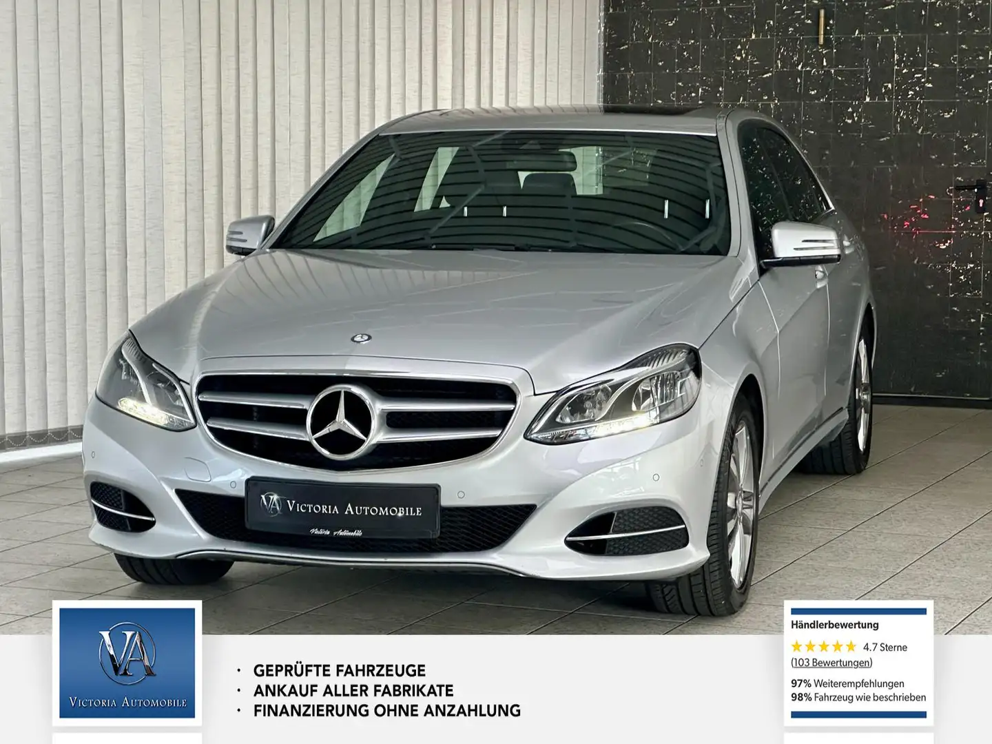 Mercedes-Benz E 220 CDI BlueEfficiency 1 Hand Срібний - 1