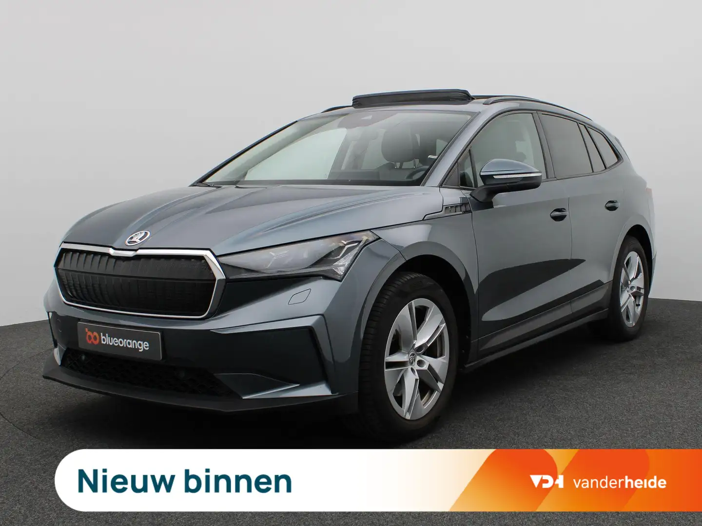 Skoda Enyaq iV 60 Trekhaak, Panoramadak, LED-Matrix, Adaptive Grijs - 1