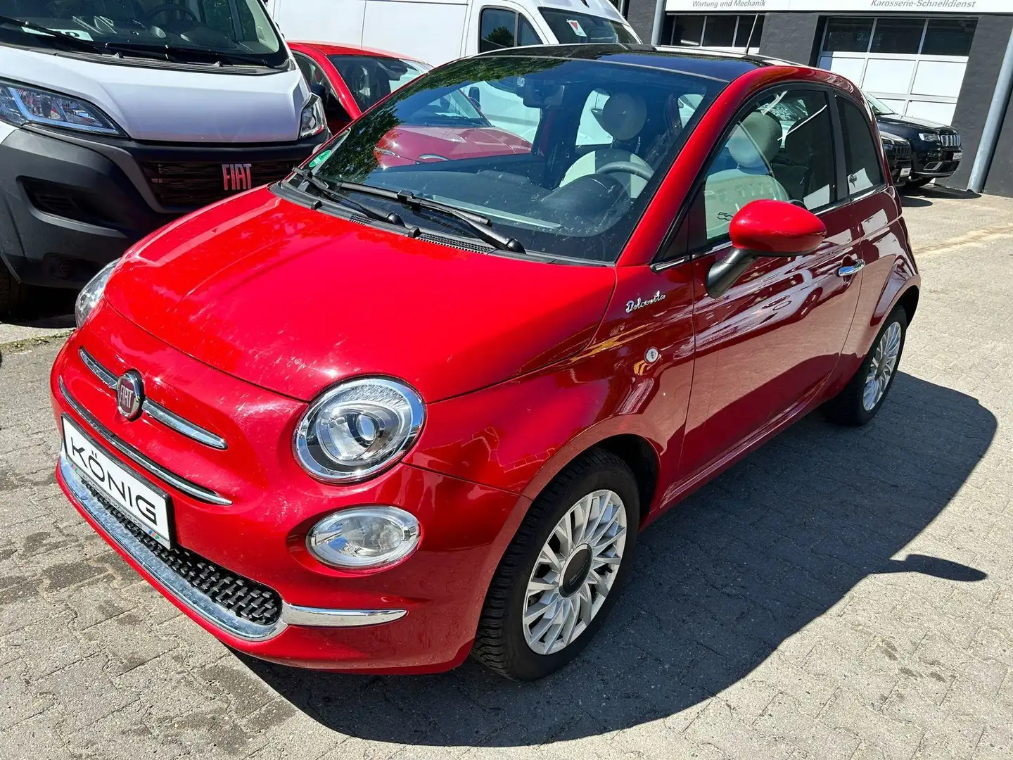 Fiat 500 10.0 DolceVita KLIMA CARPLAY ALLWETTER Rouge - 1