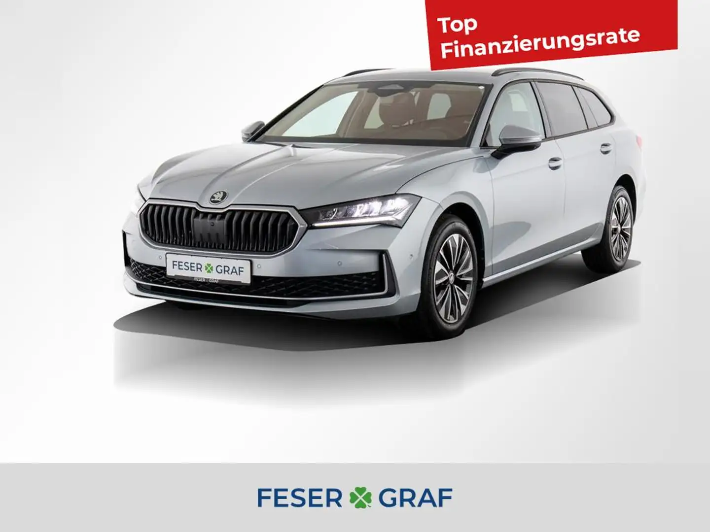 Skoda Superb Combi Selection 2,0 TDI DSG ACC/AHK/Navi Silber - 1