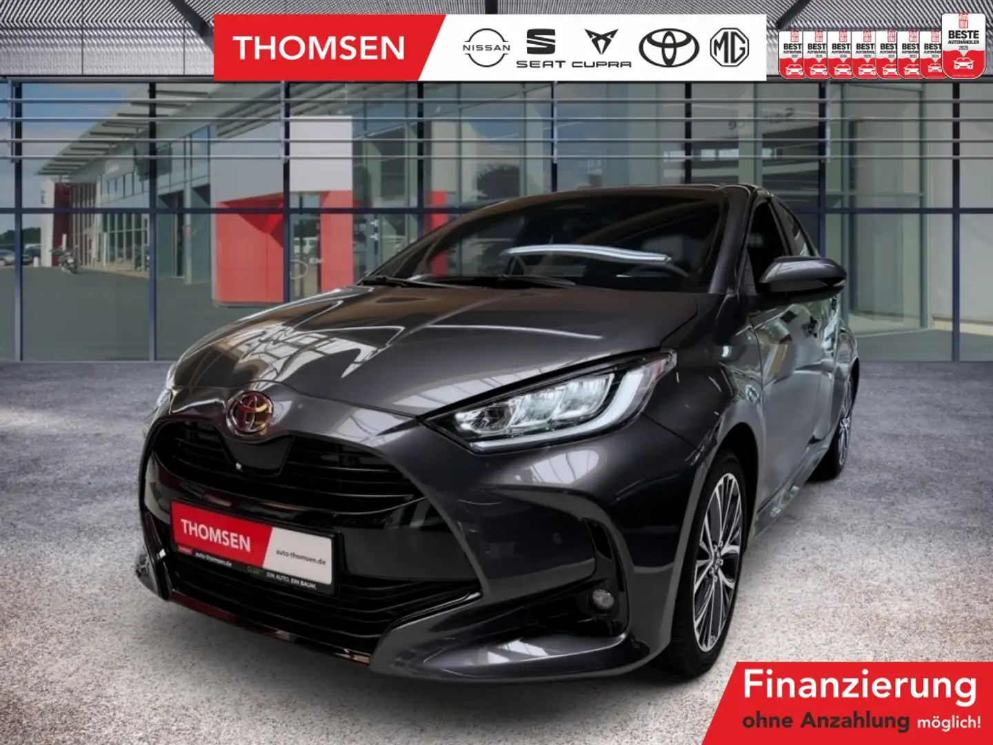 Toyota Yaris 1.5 Hybrid Style Navi ACC AUT LED SpurH Gri - 1