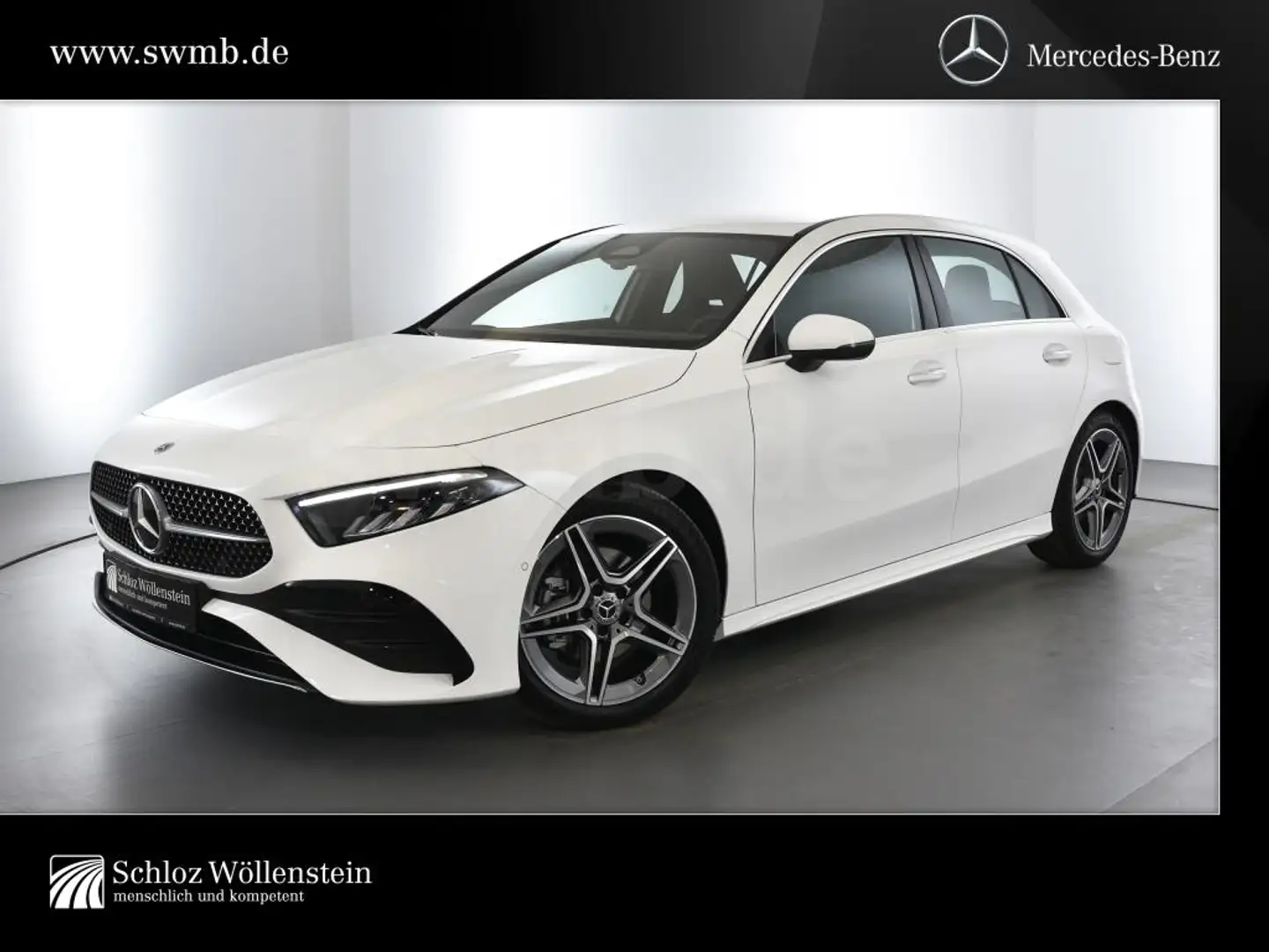 Mercedes-Benz A 180 4,99%/AMG/LED/AHK/DISTRONIC/KeylessGO /Totwin Weiß - 1