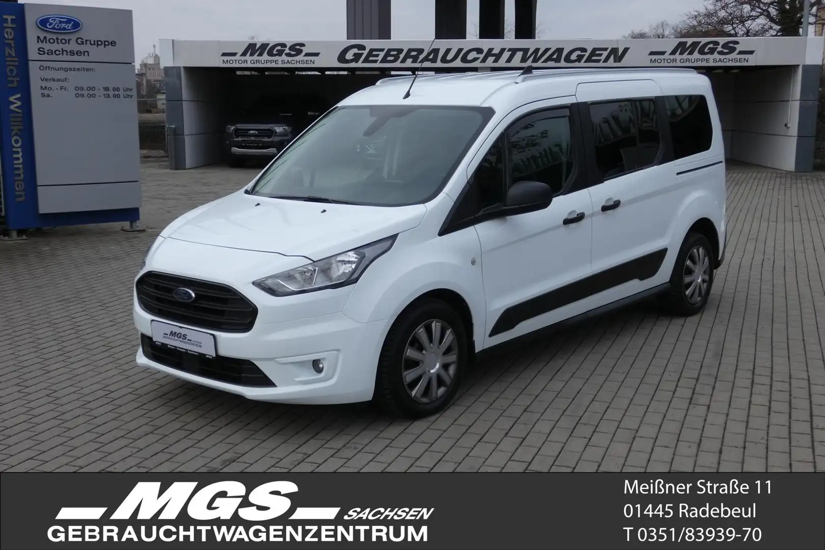 Ford Transit Connect 1.5 'Trend' #5SITZ #NAVI #KAM #TEMP Blanc - 1