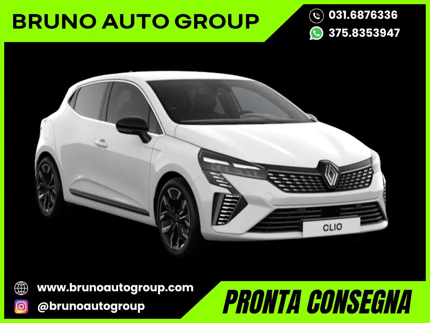 Renault Clio 1.6 E-Tech full hybrid Techno MY25 145cv Bianco - 1