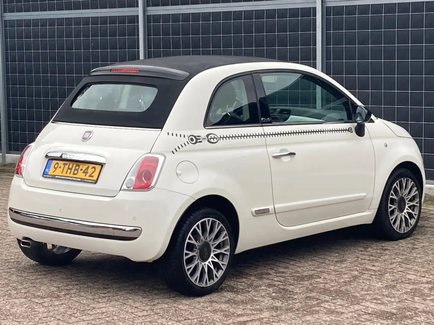 Fiat 500C Cabrio 0.9 TwinAir Lounge Blanc - 2
