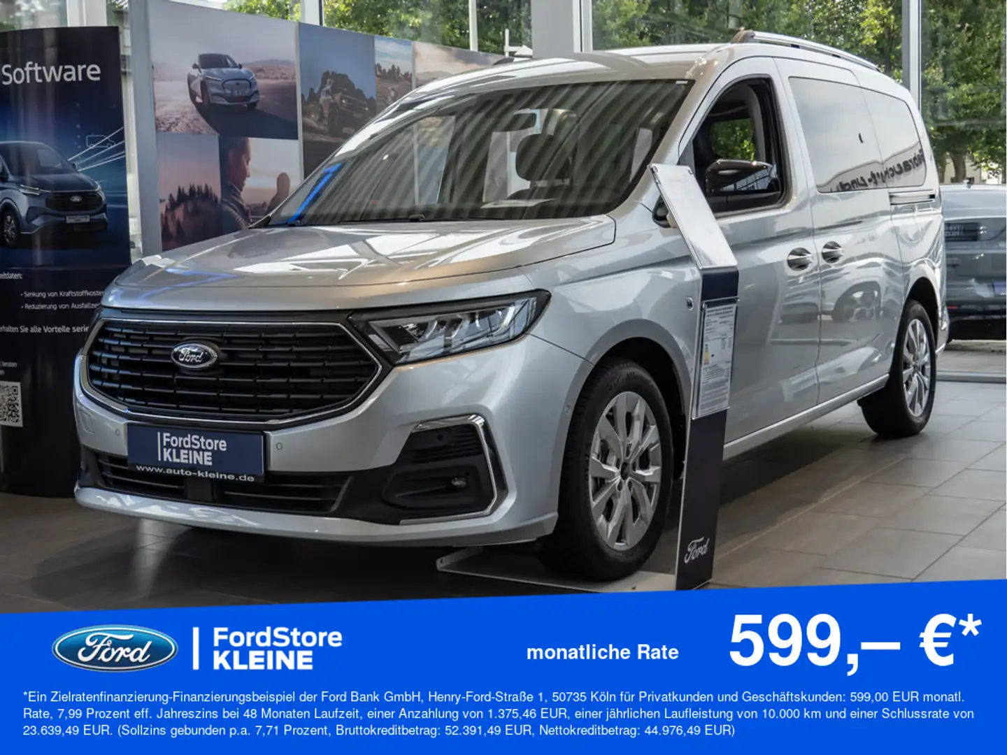 Ford Tourneo Grand Connect Titanium 2.0 EcoBlue L2 Silber - 1