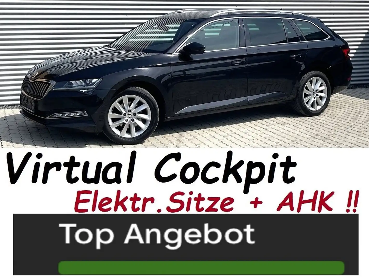 Skoda Superb Anhängevorr, VirtualCockpit,Elektr.Sitze Memory Schwarz - 1
