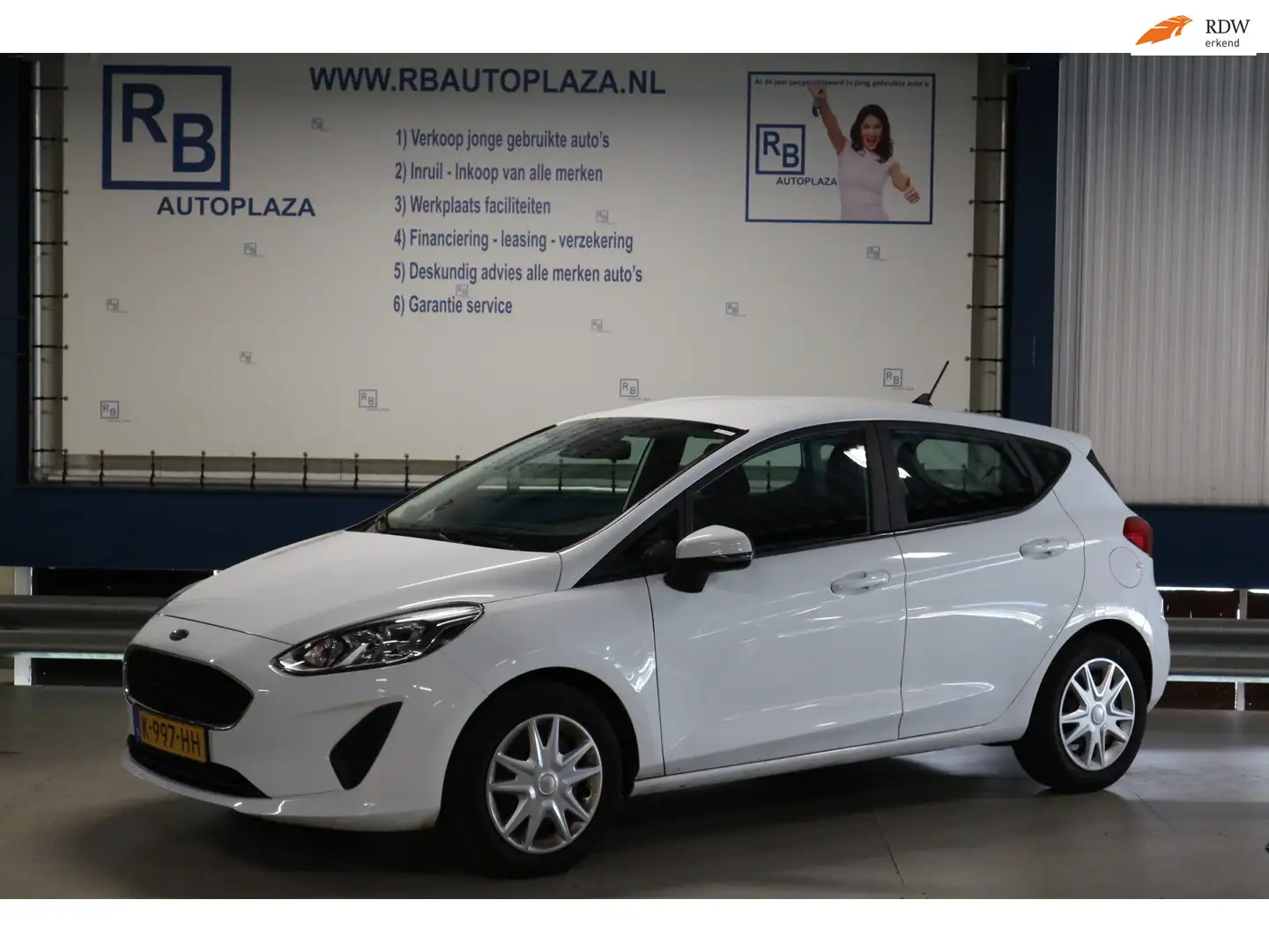 Ford Fiesta 1.0 NAP + 1e EIG + 12 MND GARANTIE + NIEUW MODEL + Weiß - 1