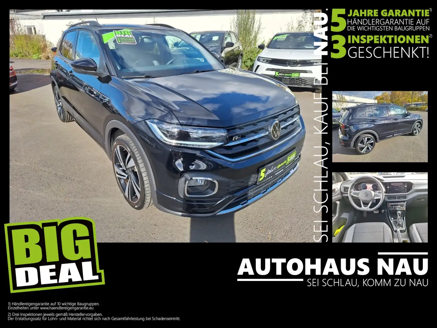 Volkswagen T-Cross 1.5 R-Line inkl. BigDeal Inspektionspak. Noir - 1
