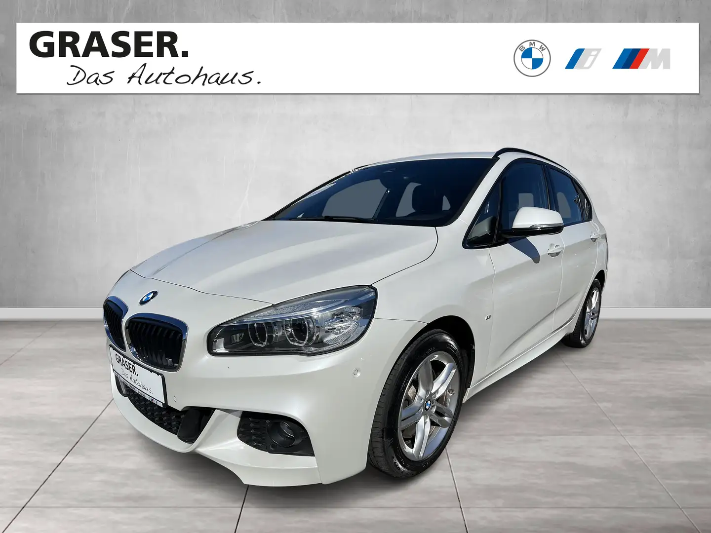 BMW 225 i xDrive Active Tourer M Sport Head-Up RFK PANO LE Weiß - 1