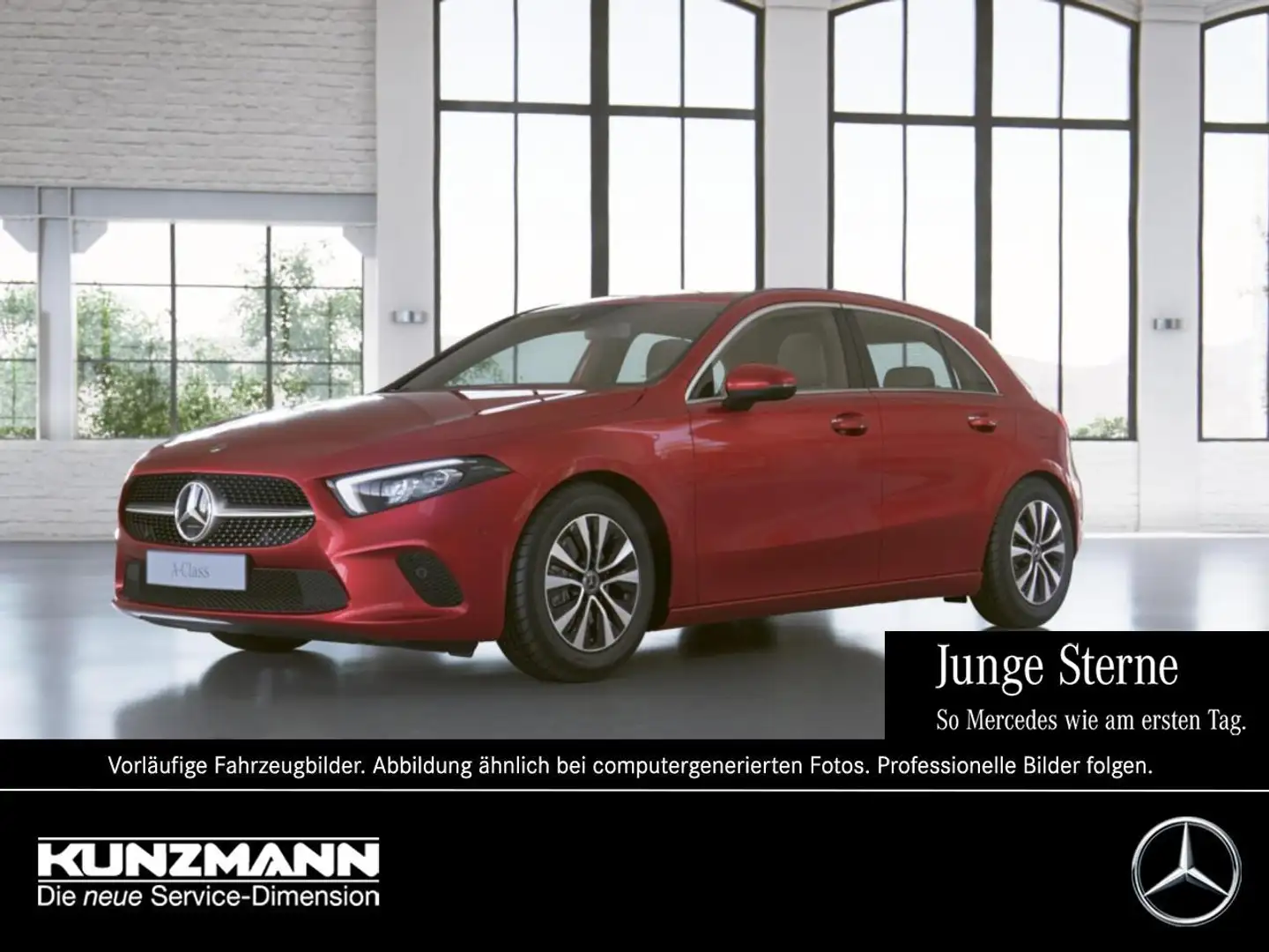 Mercedes-Benz A 200 d Progressive MBUX Navi AHK Kamera Park-P Rot - 1