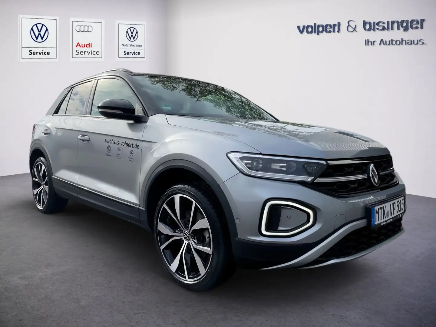 Volkswagen T-Roc Style 1,5 l TSI DSG*AHK*Navi*elektr.Heckkl Silber - 2