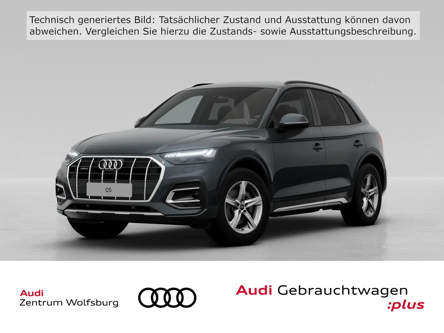 Audi Q5 40 TFSI quattro S tronic advanced Matrix/AHK Grau - 1