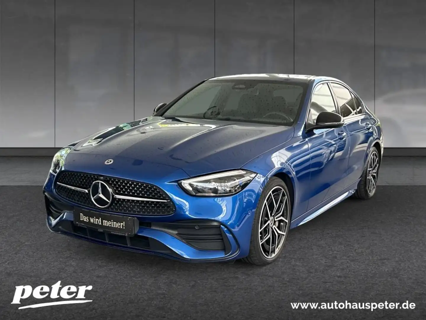 Mercedes-Benz C 300 d 4M +MBUX+AMG+Navi+Cam+SpurW+AkustikGlas Blauw - 1