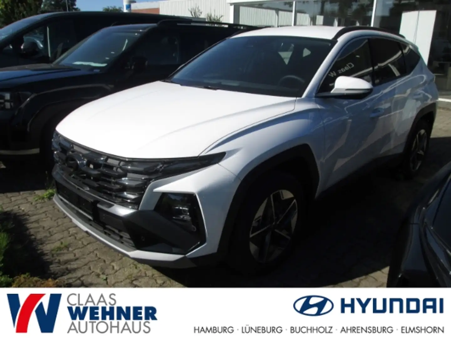 Hyundai TUCSON Trend Mild-Hybrid 2WD 1.6 T-GDI EU6e Voll LEd Teil Bianco - 1