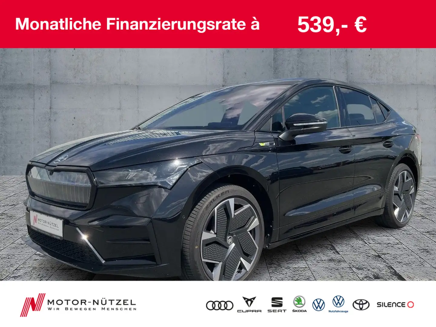 Skoda Enyaq CoupéRS SUITE LED+NAV+ACC+360°+HuD+AHK+21" Schwarz - 1