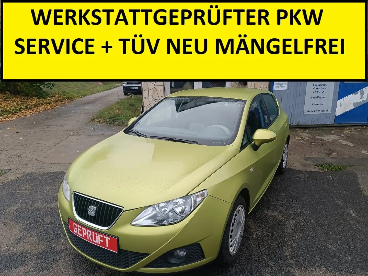 SEAT Ibiza Stylance / Style, WERKSTATTGEPRÜFTER PKW Grün - 1