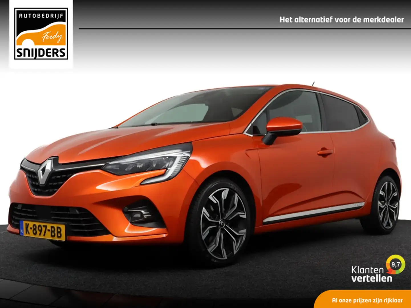 Renault Clio 1.3 TCe Intens Automaat, Orig.NL | 1e eigenaar | N Oranje - 1