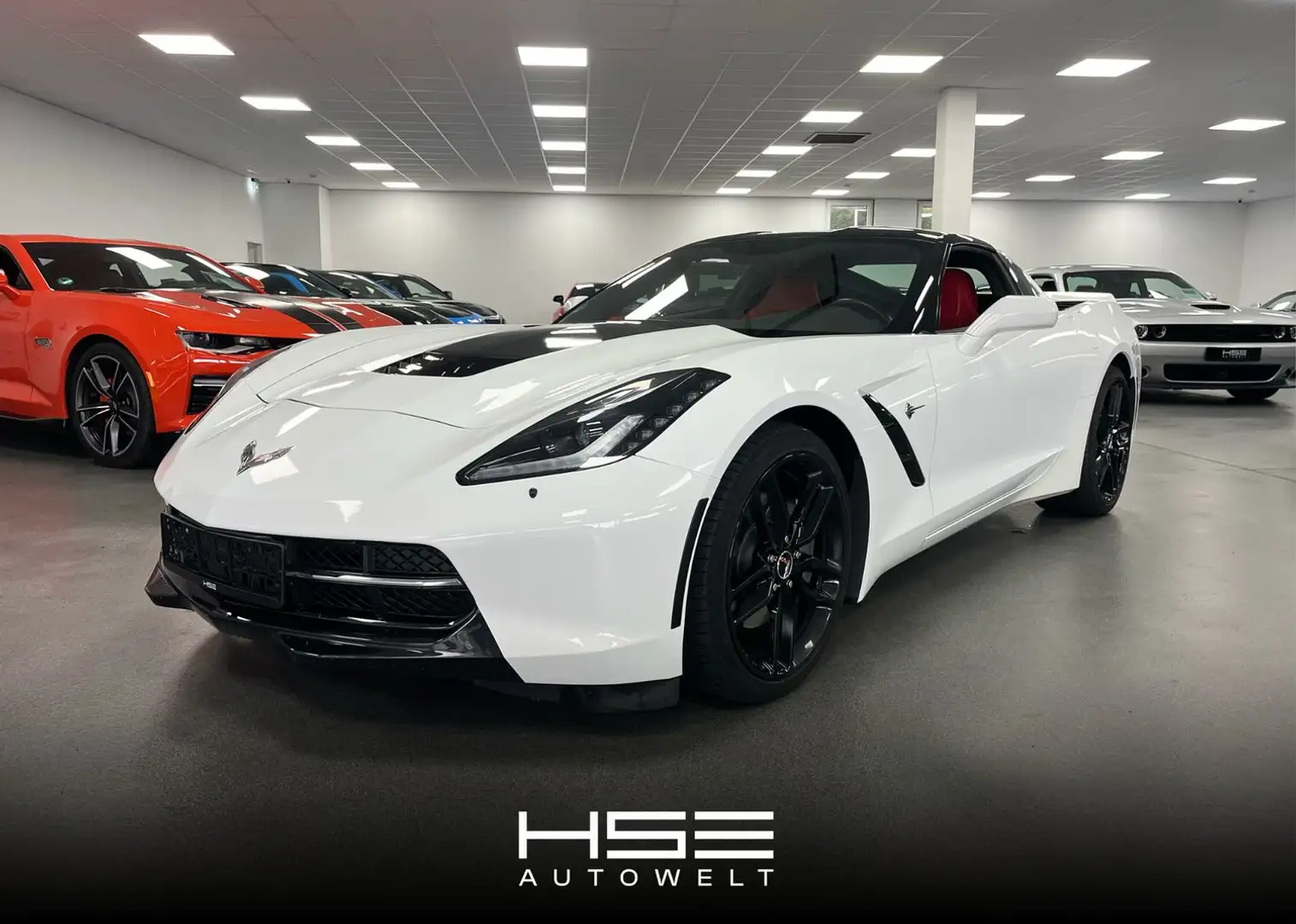 Corvette C7 Stingray Targa 6,2l V8 UNFALLFREI Weiß - 1