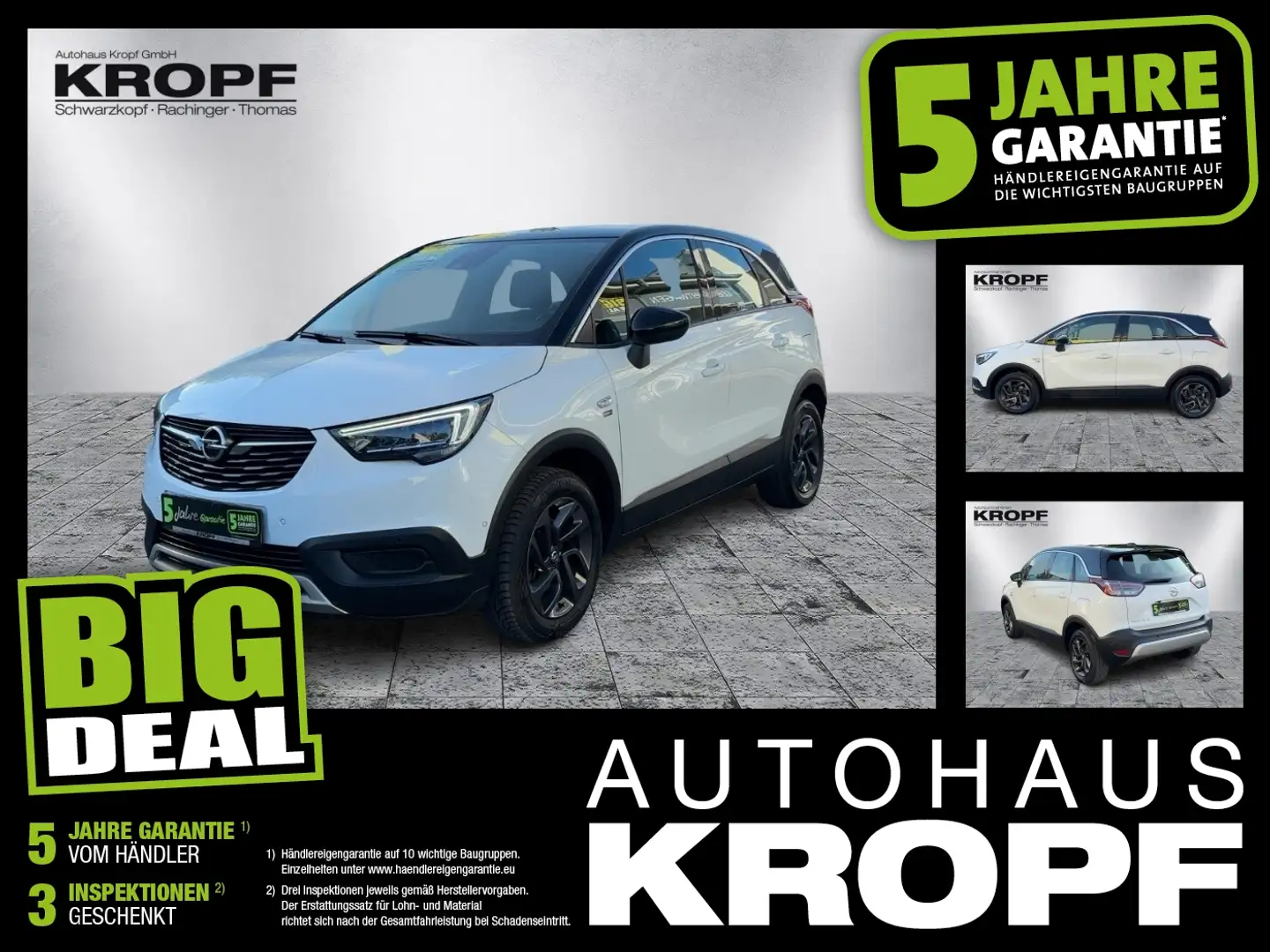 Opel Crossland 1.2 Turbo  2020 LED+Navi+SHZ+Kam.+LM Blanc - 1