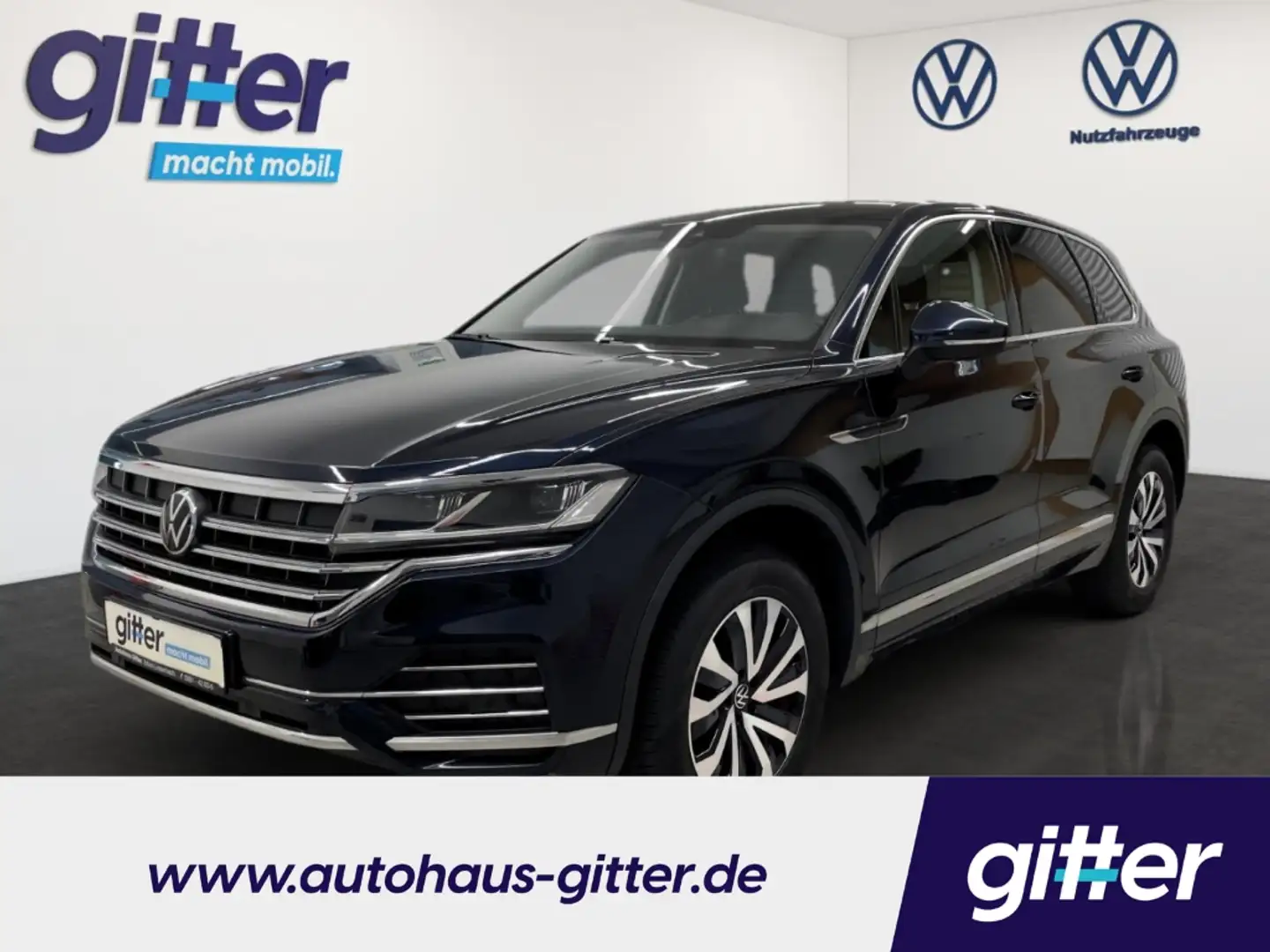 Volkswagen Touareg 3.0 TDI Elegance 4M NAVI APP 4x4 FRONTSCHEIBENHEIZ Modrá - 1