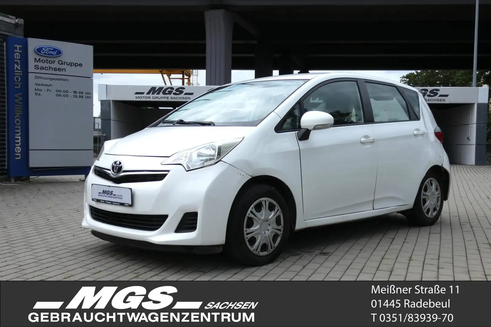 Toyota Verso-S 1.3 #KLIMA #MP3 #CD #ESP #ZV Weiß - 1