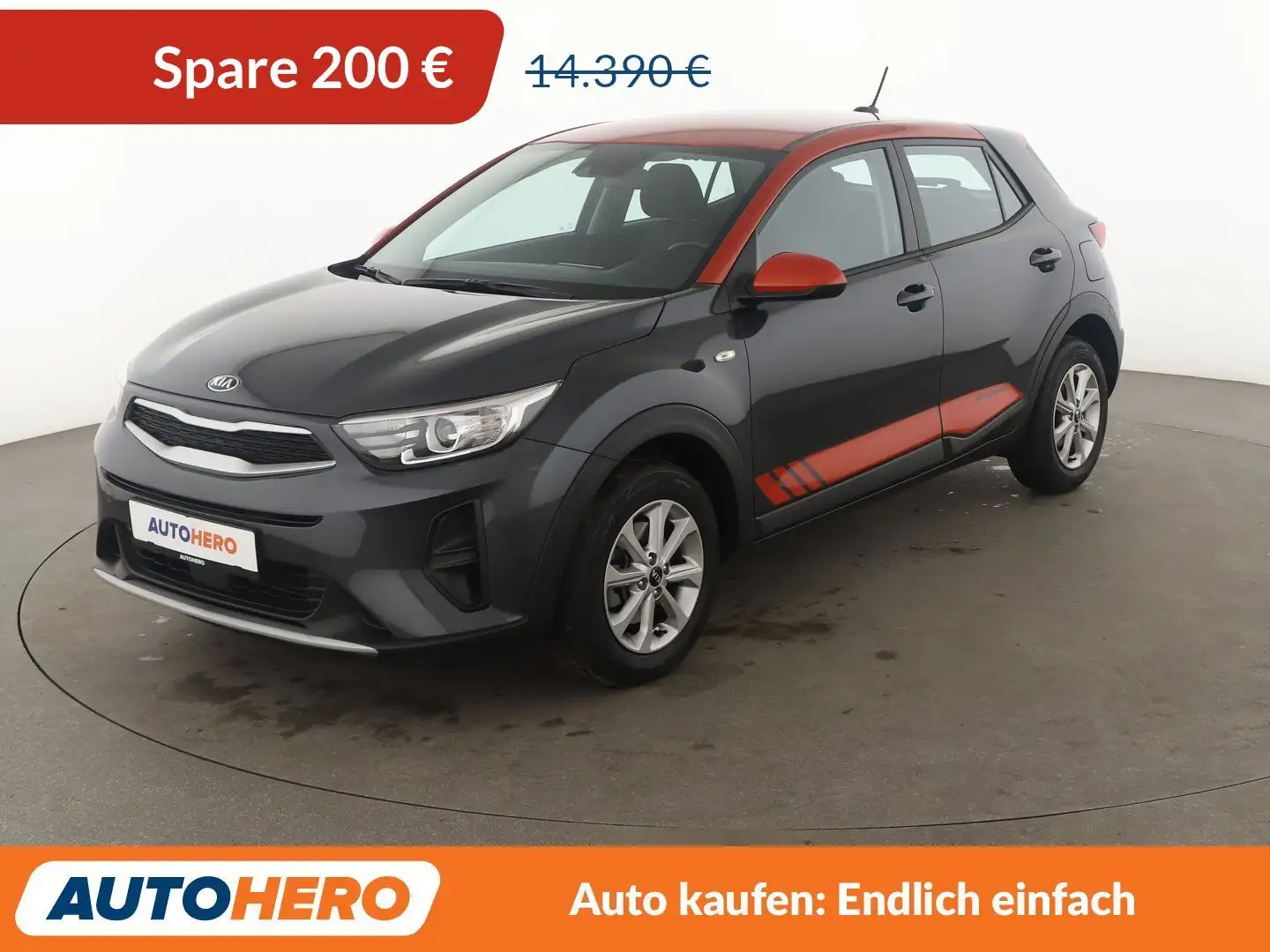 Kia Stonic 1.4 Edition 7 *TEMPO*PDC*SHZ*LHZ*ALU*KLIMA* Grau - 1