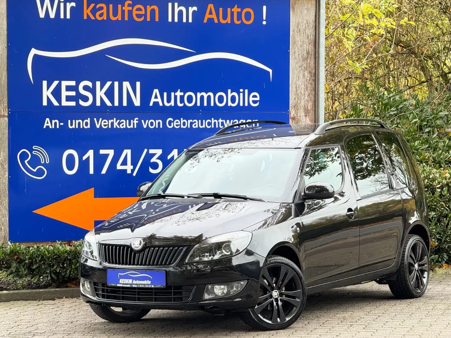 Skoda Roomster Noire*KLIMAAUTOMATIK*SITZHEIZUNG*TEMP* Schwarz - 1