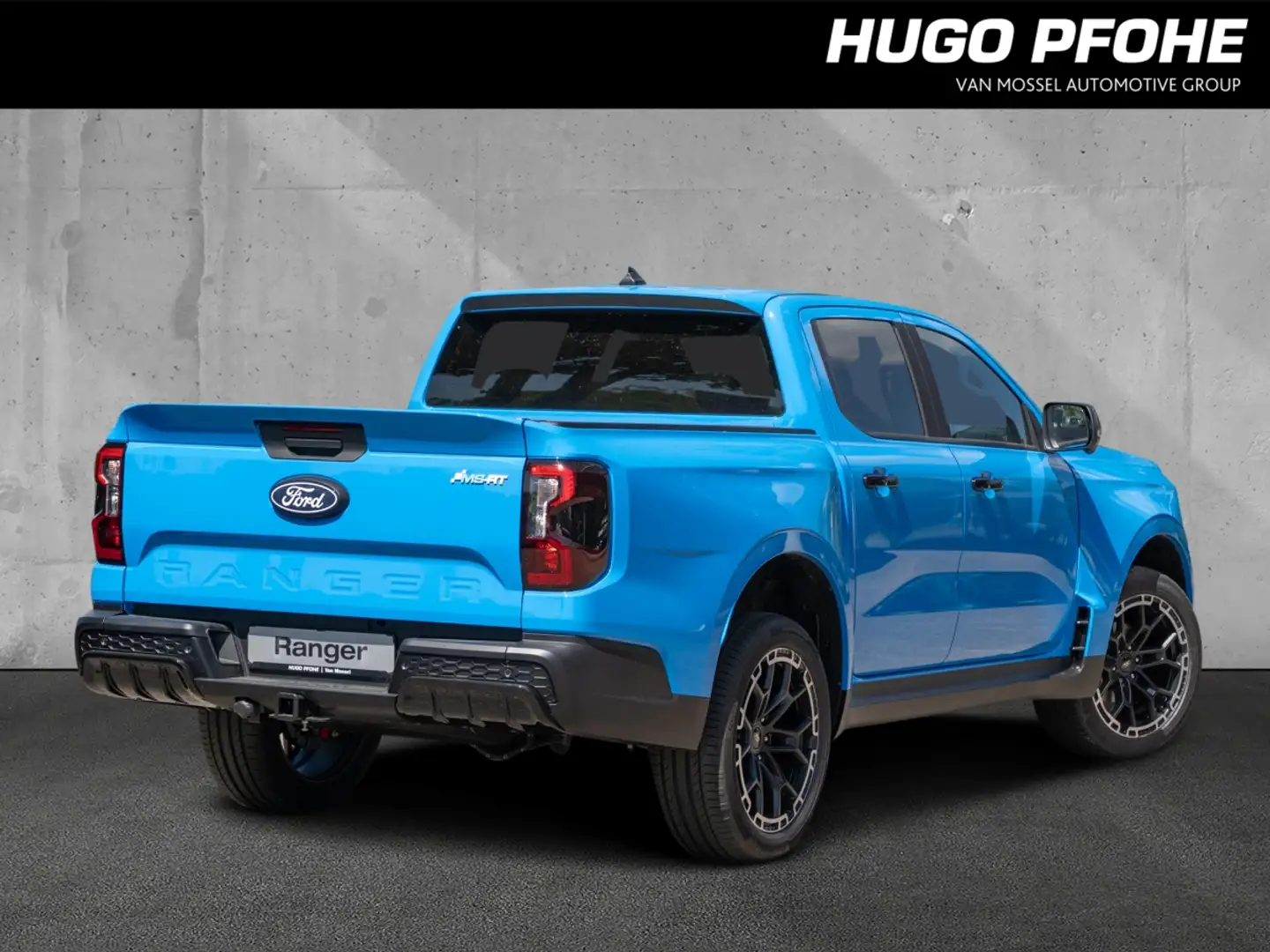 Ford Ranger MS-RT 3.0 EcoBlue 177kW DoKa e-4WD At Pick-Up. 4-t Bleu - 2