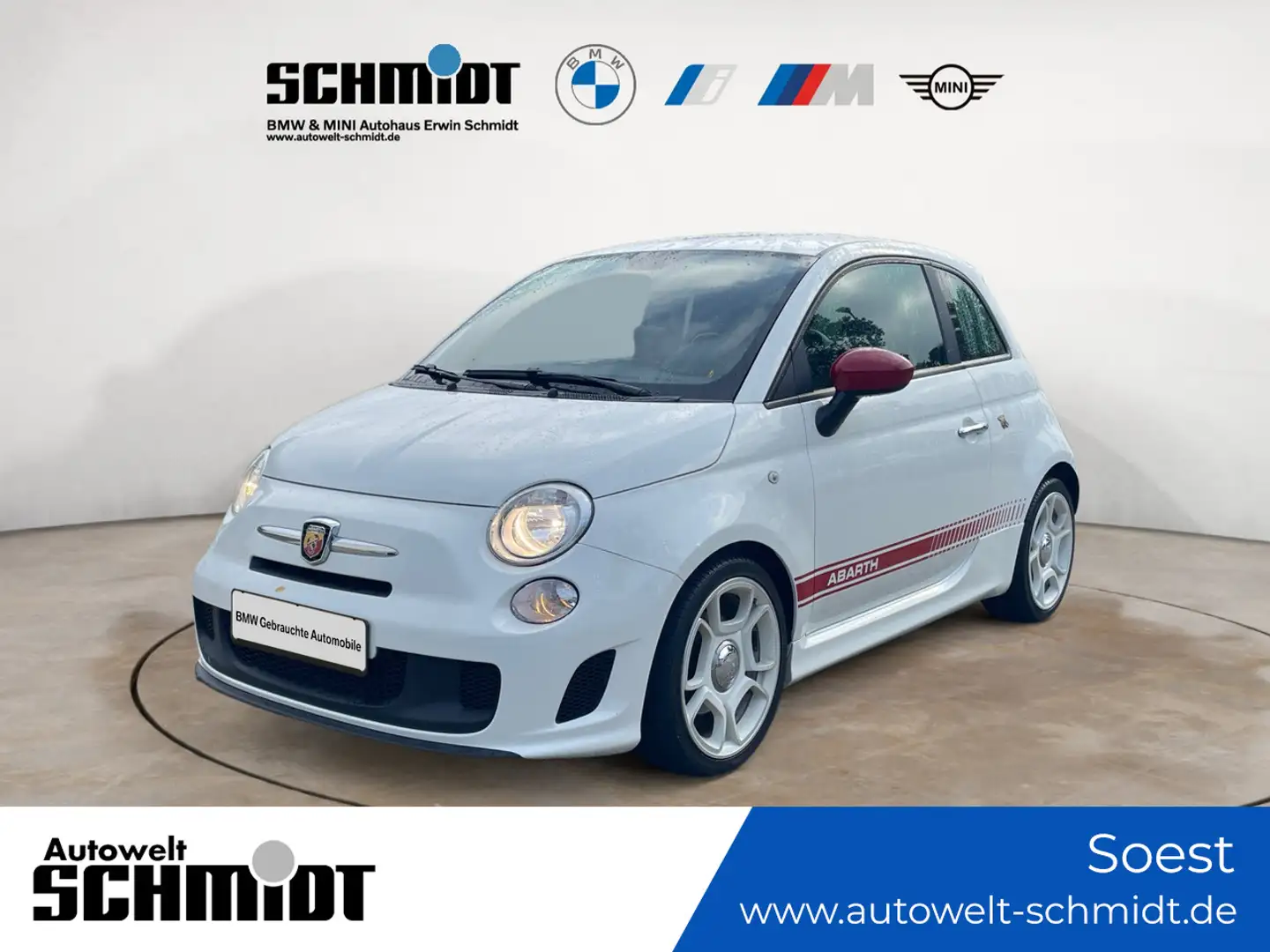Abarth 500 1.4 T-Jet 16V + TÜV-bis-12.2026 Weiß - 1