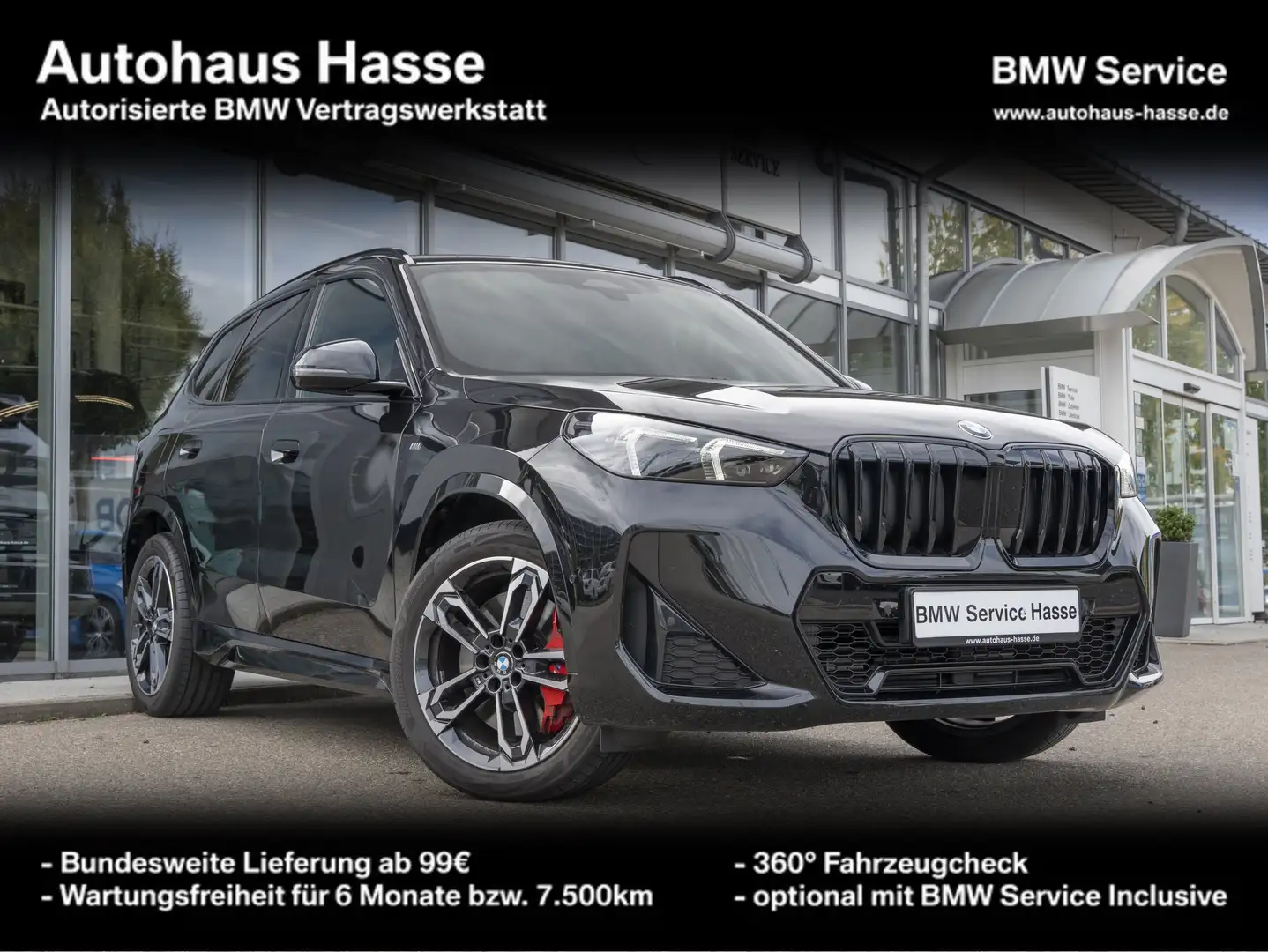 BMW X1 sDrive18i M-Sport Pro +19Z PANO AHK adapLED Schwarz - 1