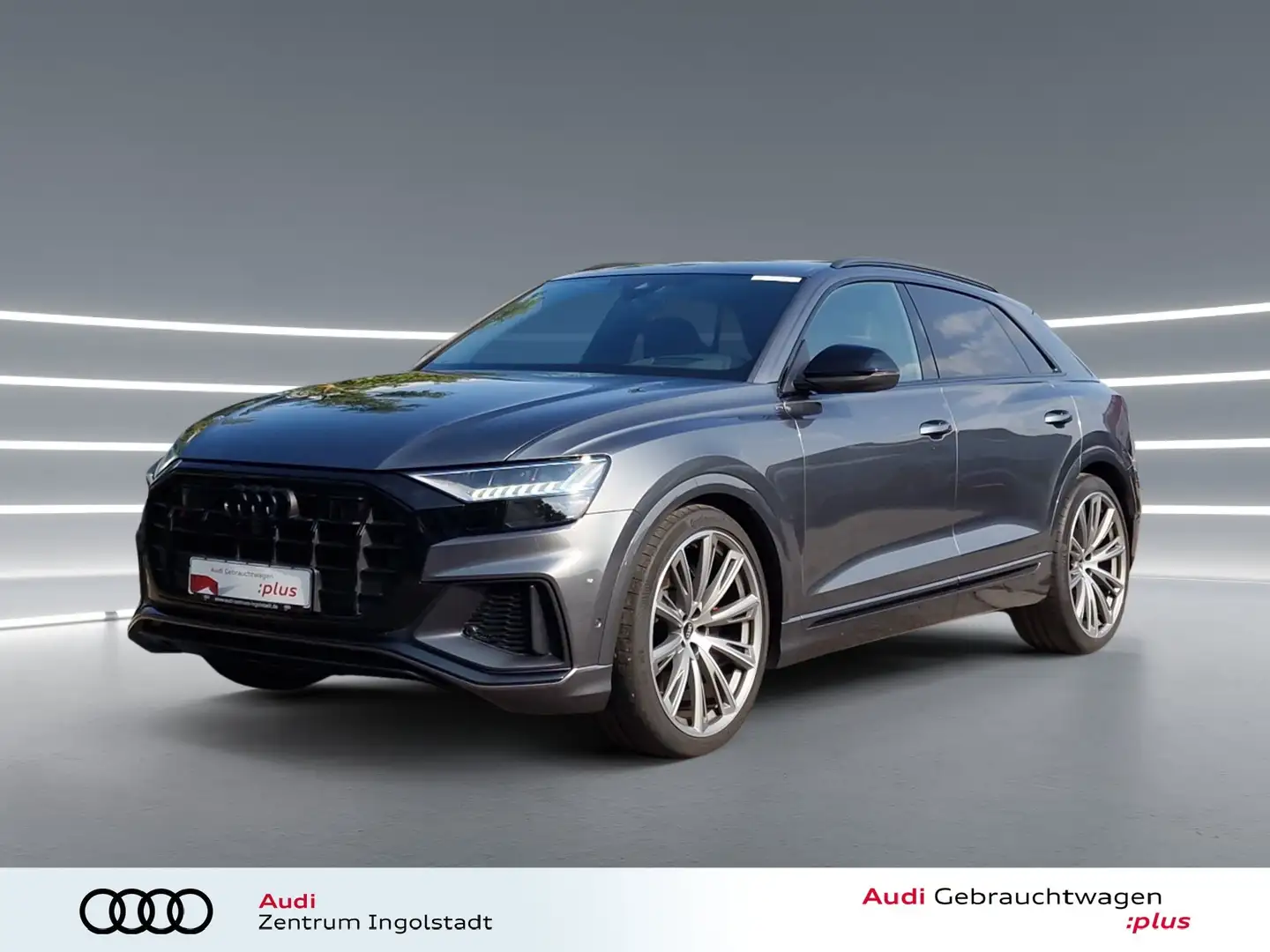 Audi SQ8 TFSI HD-MATRIX STHZG AHK HuD Optik-schw+ 23" Grau - 2