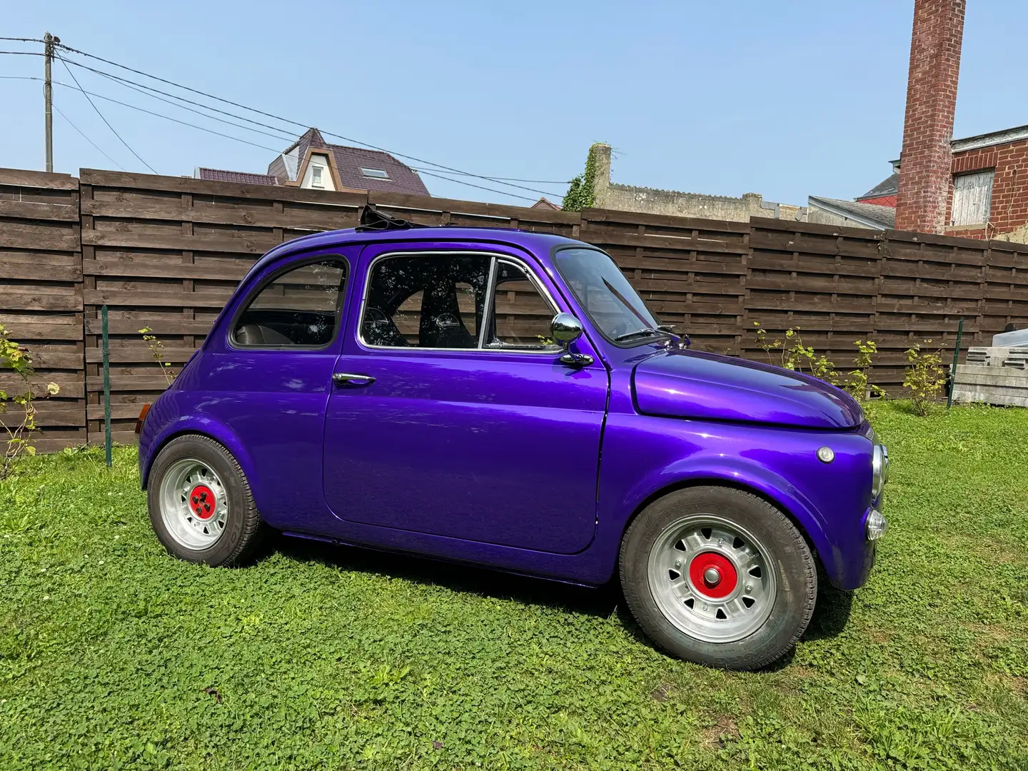 Fiat 500 OTTO BULLONI de 1965 (Style ABARTH) Violet - 2