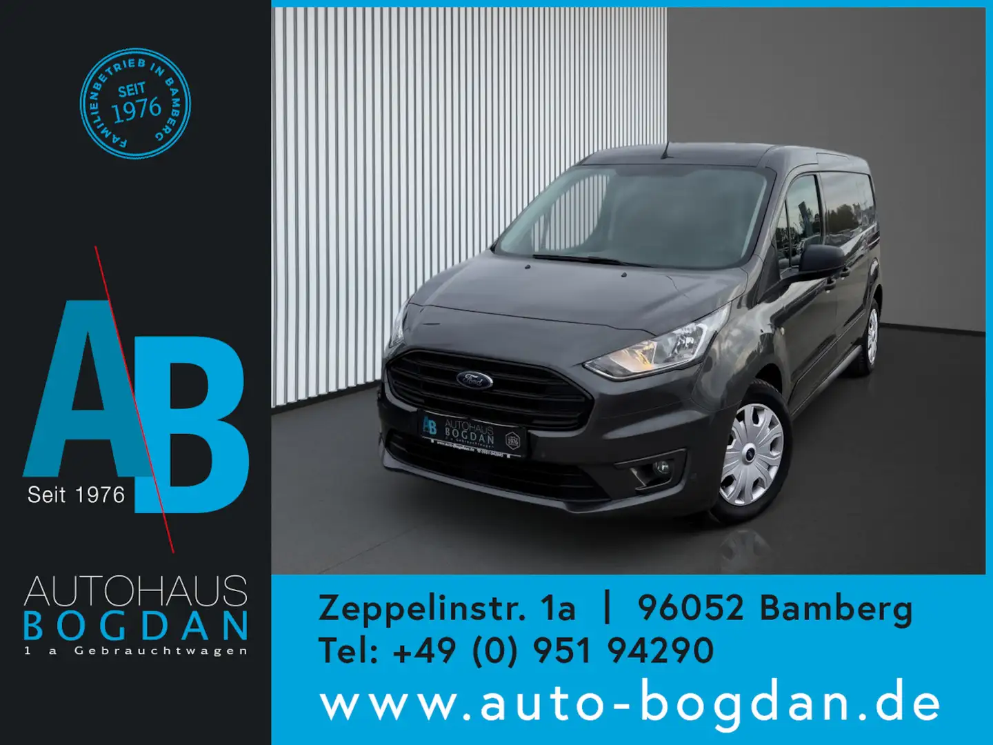 Ford Transit Connect Kasten lang Kamera*PDC*LKW Zulassung Grau - 1