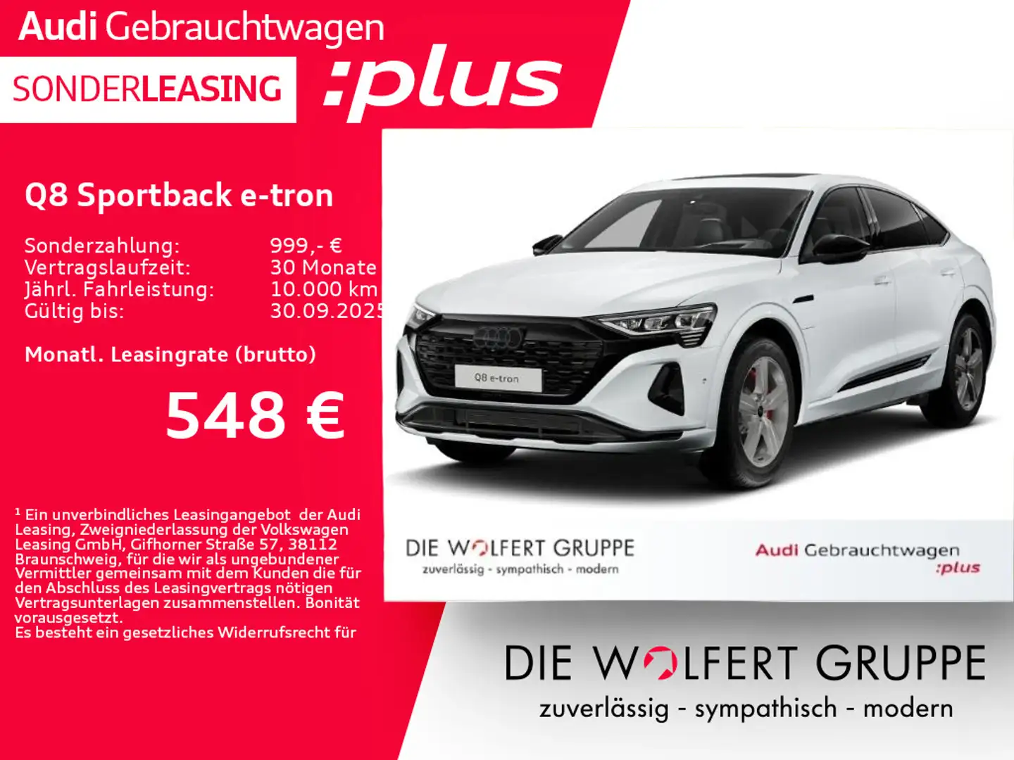 Audi Q8 e-tron advanced 55 quattro ACC*AHK Wit - 1