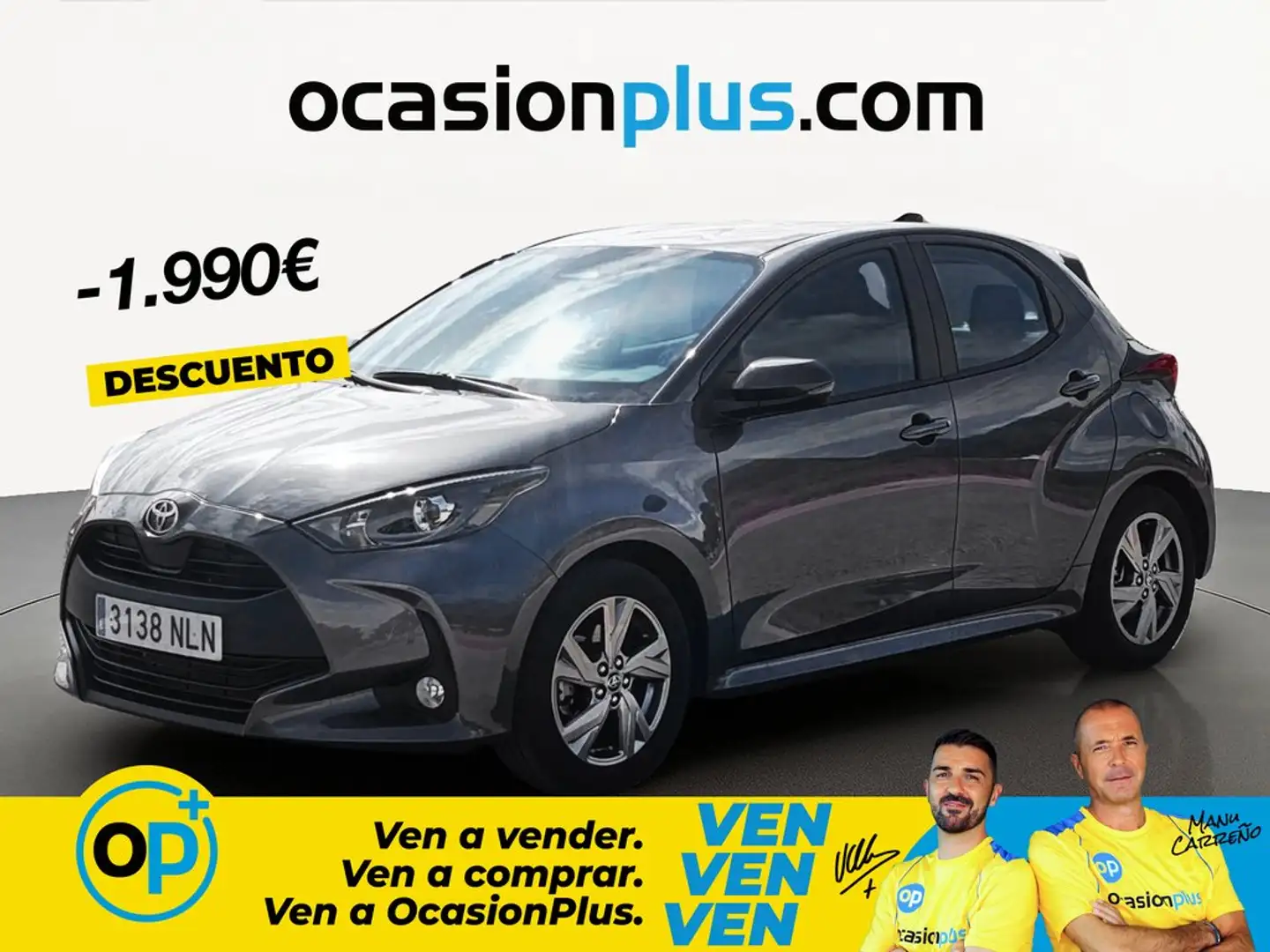 Toyota Yaris 120H 1.5 Active Plus Gris - 1