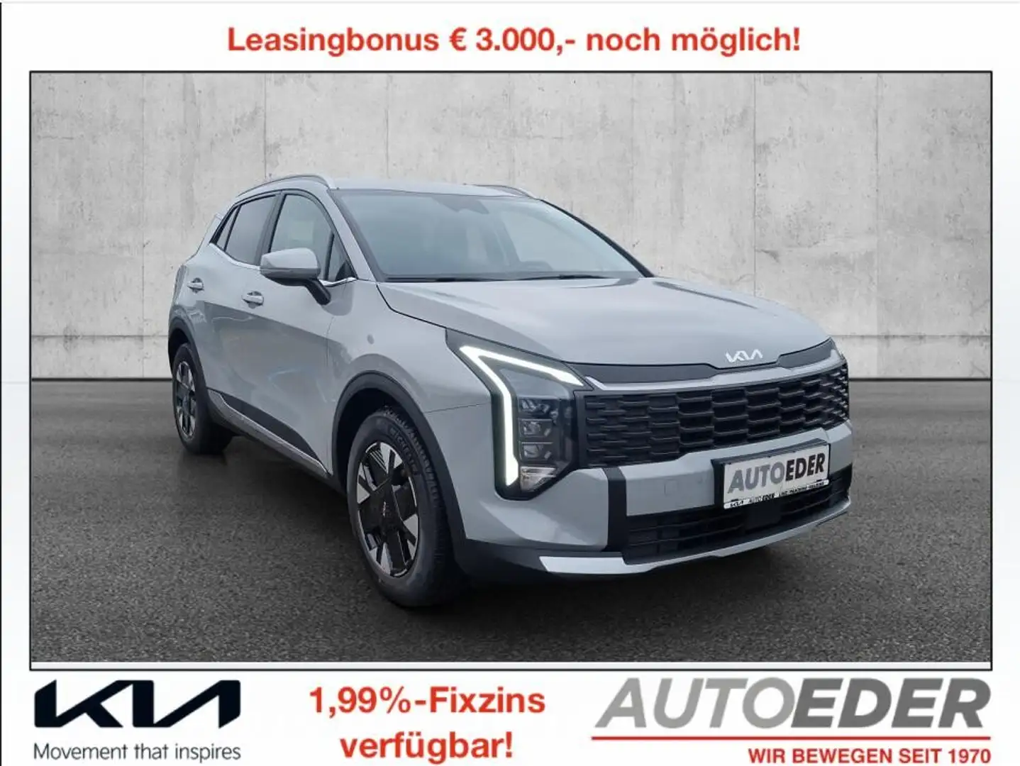 Kia Sportage 1,6 TGDI Silber Grau - 1