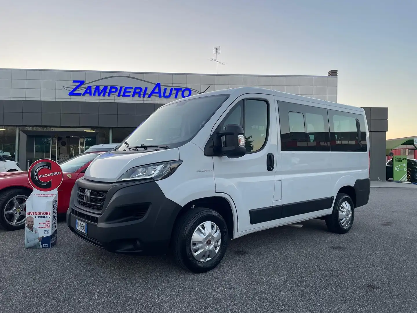 Fiat Ducato 2.2 M-Jet 140CV 6M - PANORAMA - 9 POSTI Bianco - 1