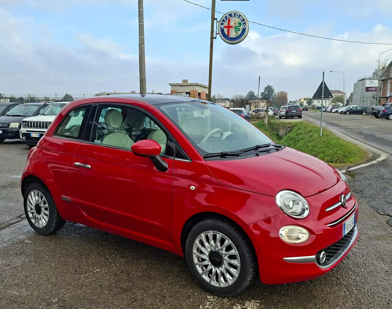 Fiat 500 500 1.2 Lounge 69cv Rosso - 1