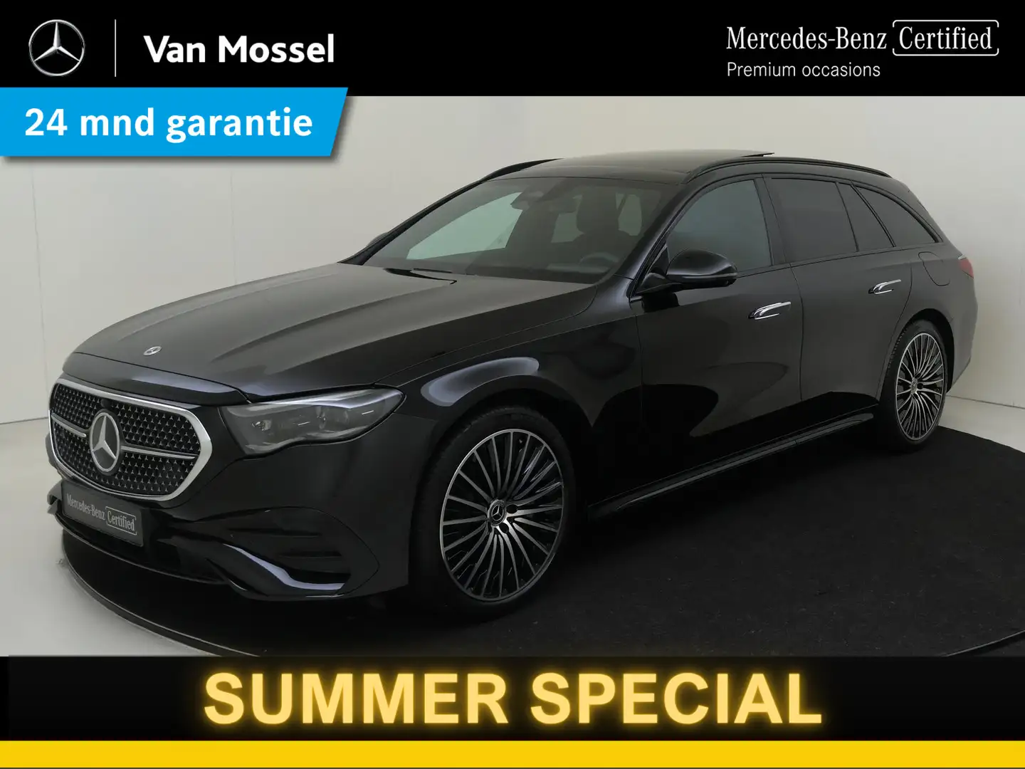 Mercedes-Benz E 300 Estate 300e AMG-Line / Stoelverwarming / 360Graden Noir - 1