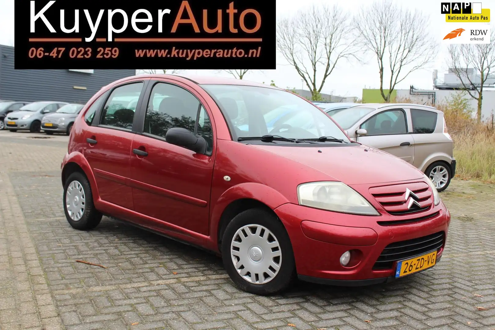 Citroen C3 1.4i Ambiance CLIMA NAP CRUISE SENSOREN NW APK Rouge - 1