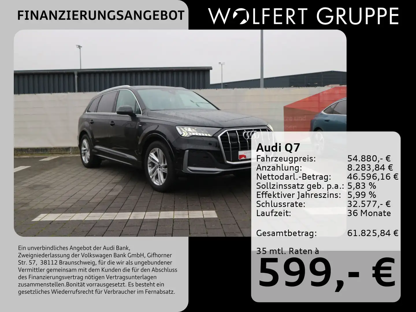 Audi Q7 S line 50 TDI quattro ACC*RFK*STANDHEIZUNG Noir - 1